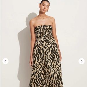 NWT Faithful the brand Contessa Midi Dress La Cateau Print XS
